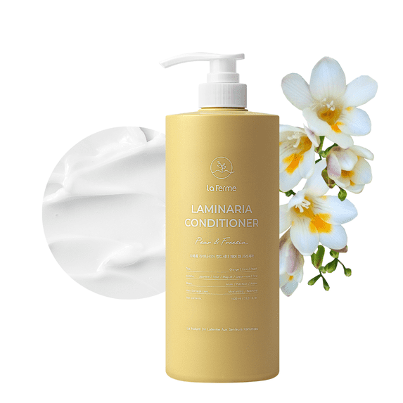 Laferme Laminaria Frizz Control & Strengthening Hair Conditioner with Organic Ingredient, For Women & Men, Pear & Freesia 33.81 FL OZ