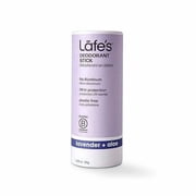 Lafes Natural Deodorant Stick, Lavender & Aloe Scent, 2.25 oz