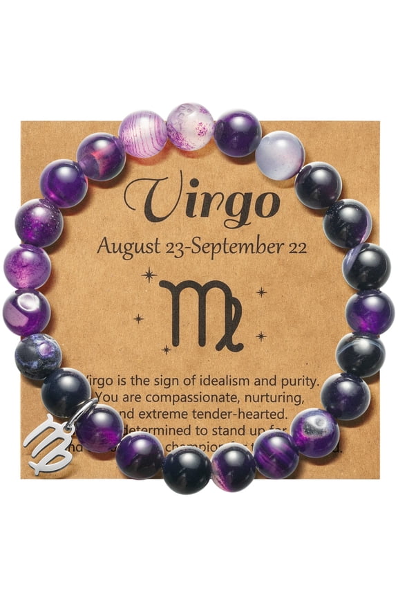 Virgo Zodiac Bracelet for Daily Wear,Present for Christmas New Year Birthday