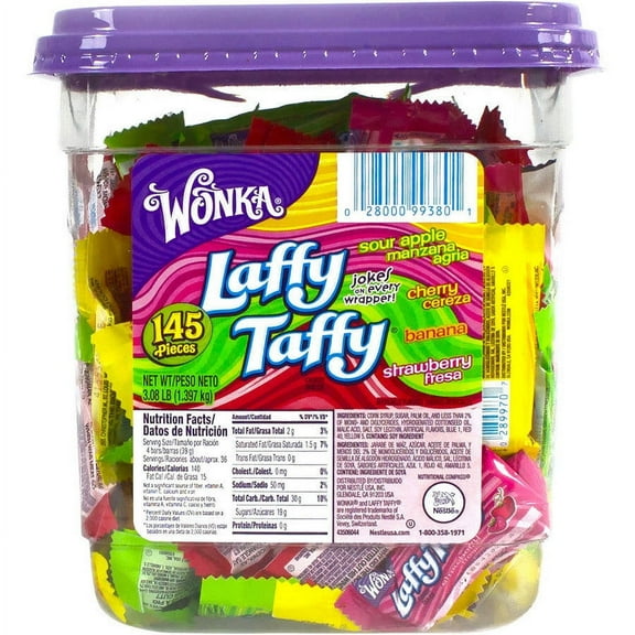 Laffy Taffy, Assorted Candy, 145 Ct, 3.08 Lbs