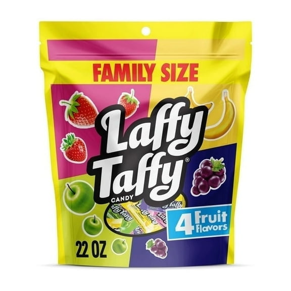Laffy Taffy Assorted, Mini Bars, Chewy Candy in a Variety of Fruity Flavors, 22 oz ( 2 Pack )