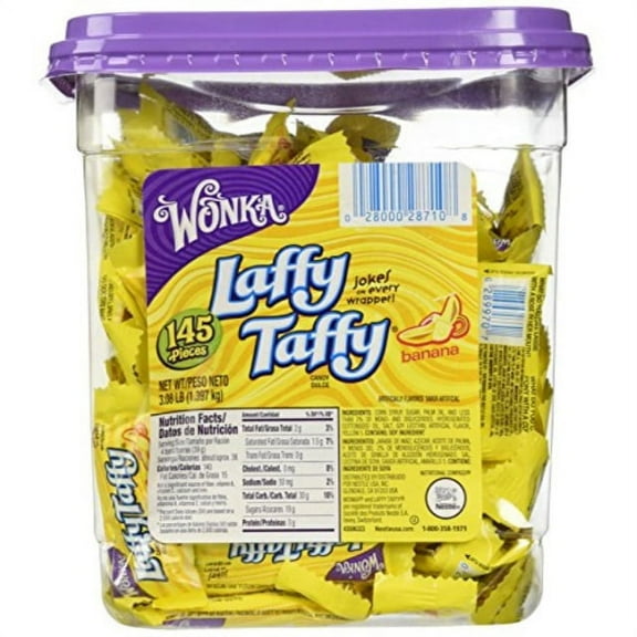 Laffy Taffy Banana 145 Pieces Tub