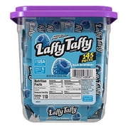 Laffy Taffy Blue Raspberry Candy Tub, 0.34 Oz (145 Count)