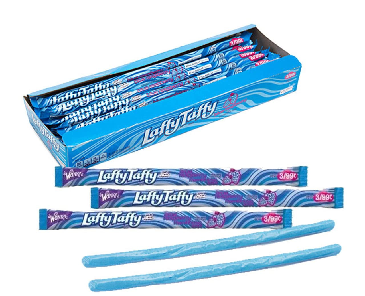 Sweet Rope Raspberry Blue Laffy Taffy Blue Raspberry Rope - Case of 24 - Walmart.com