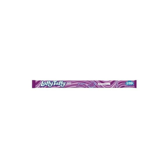 Laffy Taffy Candy Ropes - Grape: 24-Piece Box