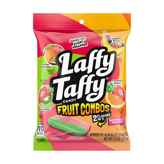 Laffy Taffy Fruit Combos Candy 10 - 0.34 oz ea