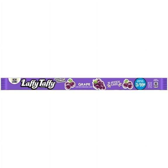 Laffy Taffy Grape Rope Chewy Candy 0.81oz (Box of 24)