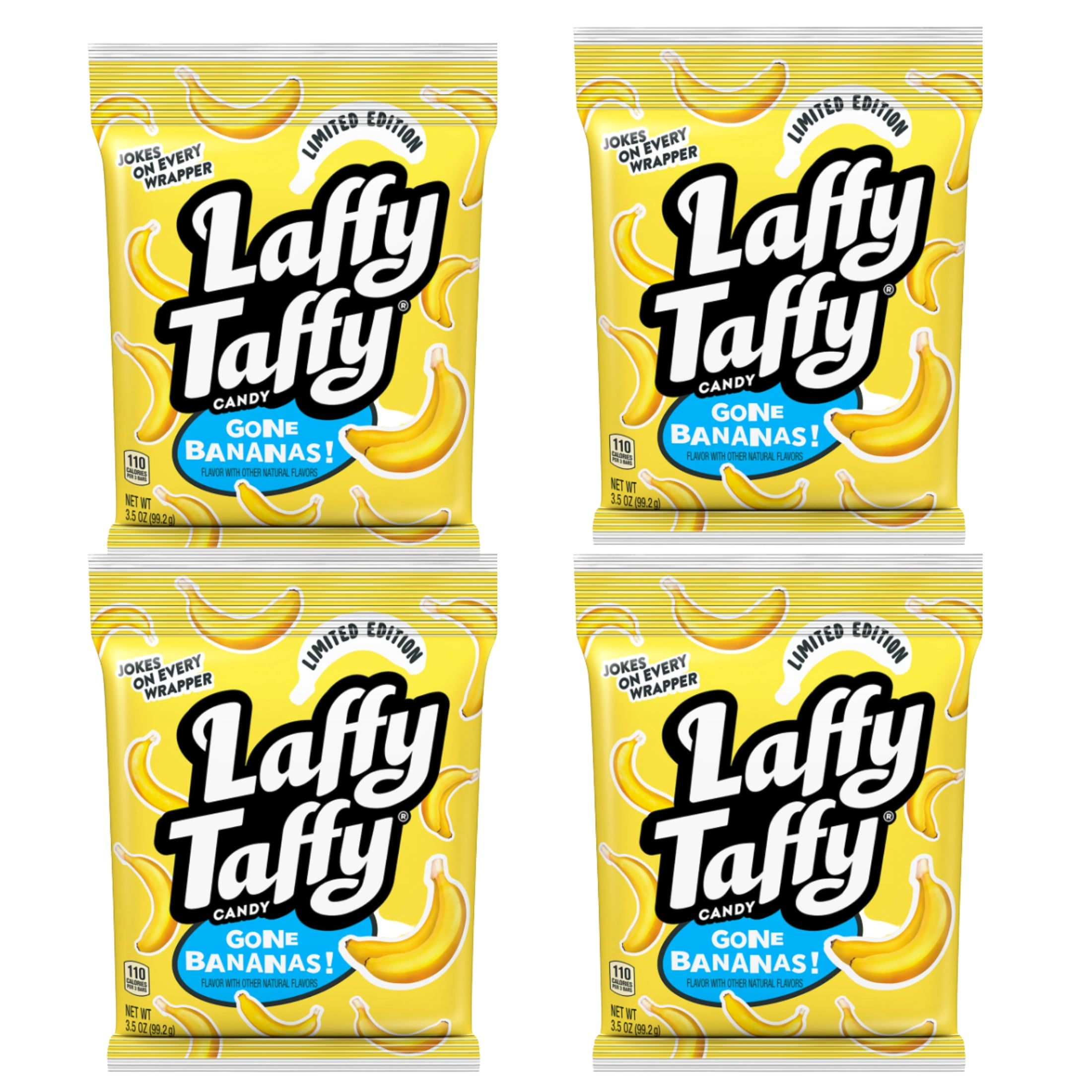 Laffy Taffy Laff Gone Bananas Candy with Chewy Texture Delicious