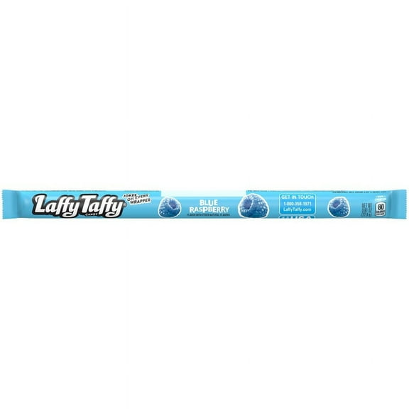 Laffy Taffy Rope Blue Raspberry Candy, 0.81oz (24 Count)