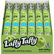 Laffy Taffy Rope Sour Apple Candy, 0.81oz(24 Count)