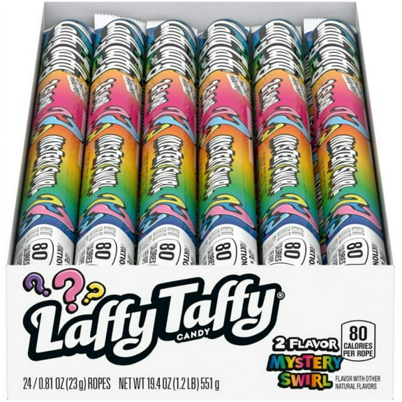 Laffy Taffy Ropes - Mystery Swirl, 24 count box