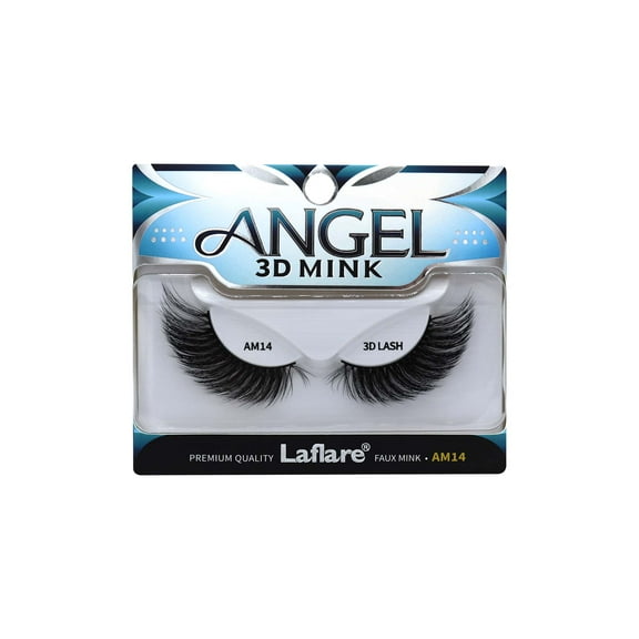 Laflare 3D ANGEL MINK False Eyelashes, Cat Eye Lashes ,Soft and Wispy, Double-Layered Reusable.