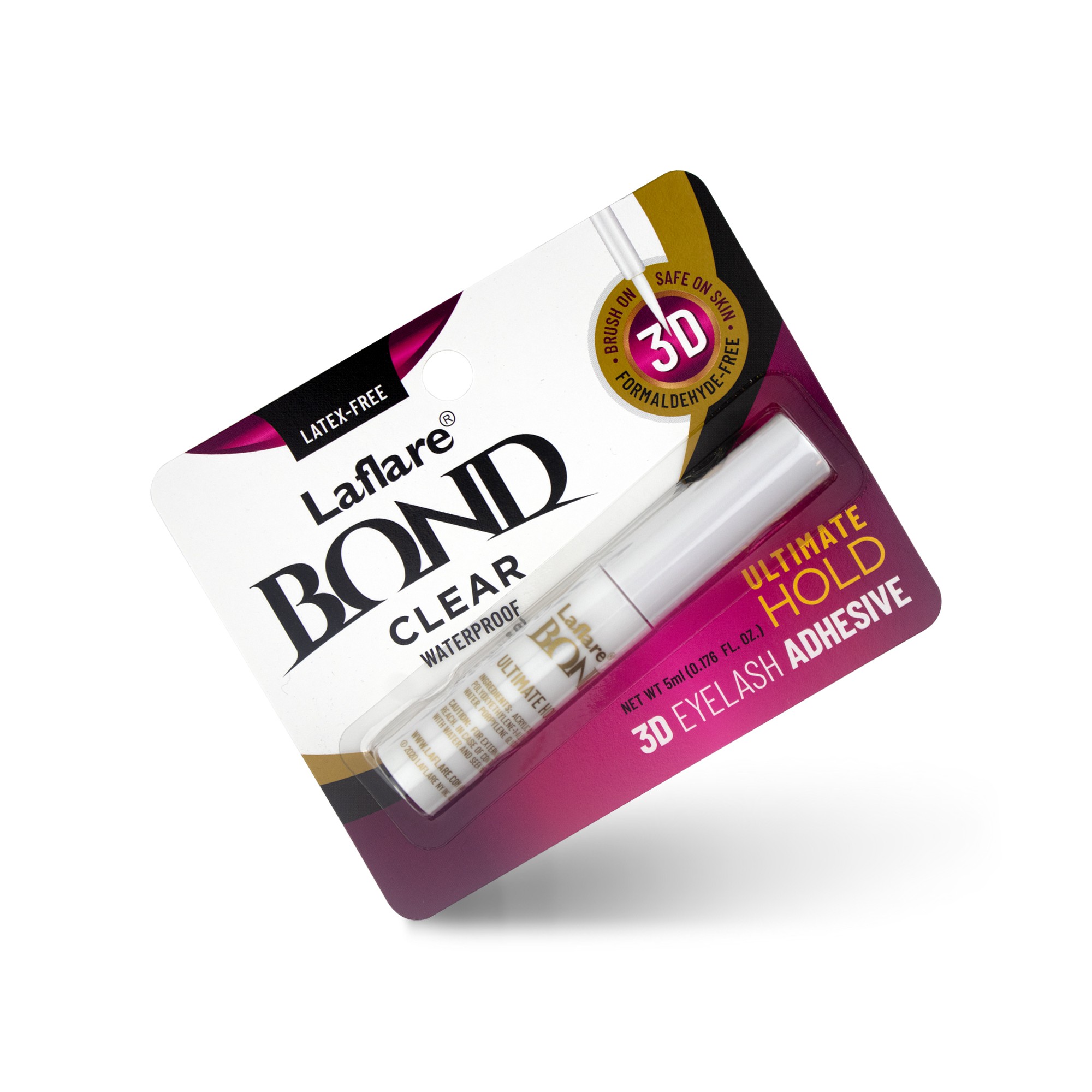 Laflare 3D Bond False Eyelash Adhesive White, Glues for Lashes ...