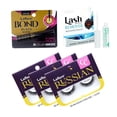 thumbnail image 1 of Laflare 3D Russian (MAX) Volume Wispy, Fluffy, Dramatic, Lightweight, Handmade CC Curl Lashes 3 Packs with lash Adhesive and Remover All In One Complete Kit, 1 of 5