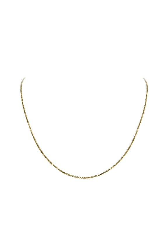 Classic Sterling Silver Gold Plated Chain 28 Inch