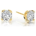 thumbnail image 1 of Lafonn Classic Sterling Silver Gold Plated Simulated Diamond Earrings (1.6 CTTW), 1 of 5