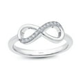 thumbnail image 1 of Lafonn Classic Sterling Silver Platinum Plated Lassire Simulated Diamond Ring (0.17 CTTW), 1 of 5