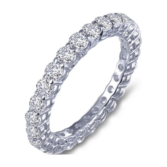 Lafonn Classic Sterling Silver Platinum Plated Lassire Simulated Diamond Ring (1.35 CTTW)