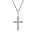 thumbnail image 1 of Lafonn Classic Sterling Silver Platinum Plated Necklaces (0.55 Cttw), 1 of 5