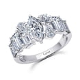 thumbnail image 1 of Lafonn Classic Sterling Silver Platinum Plated Rings (3.8 Cttw), 1 of 5