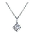 thumbnail image 1 of Lafonn Classic Sterling Silver Platinum Plated Simulated Diamond Necklaces 1 (1 CTTW), 1 of 5