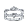 thumbnail image 1 of Lafonn Classic Sterling Silver Platinum Plated Simulated Diamond Rings (0.64 CTTW), 1 of 5