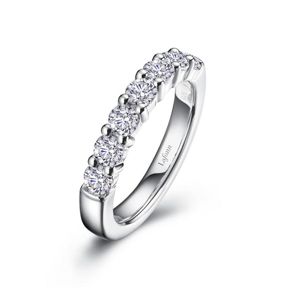 Lafonn Classic Sterling Silver Platinum Plated Simulated Diamond Rings (1.2 CTTW)