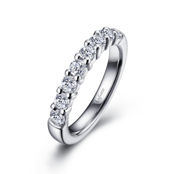Lafonn Classic Sterling Silver Platinum Plated Simulated Diamond Rings (1 CTTW)
