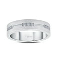 thumbnail image 1 of Lafonn Men's Sterling Silver Platinum Plated Simulated Diamond Rings (0.27 CTTW), 1 of 5