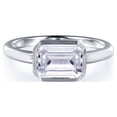 thumbnail image 1 of Lafonn Monte Carlo Sterling Silver Platinum Plated Lassire Simulated Diamond Ring (1.74 CTTW), 1 of 5
