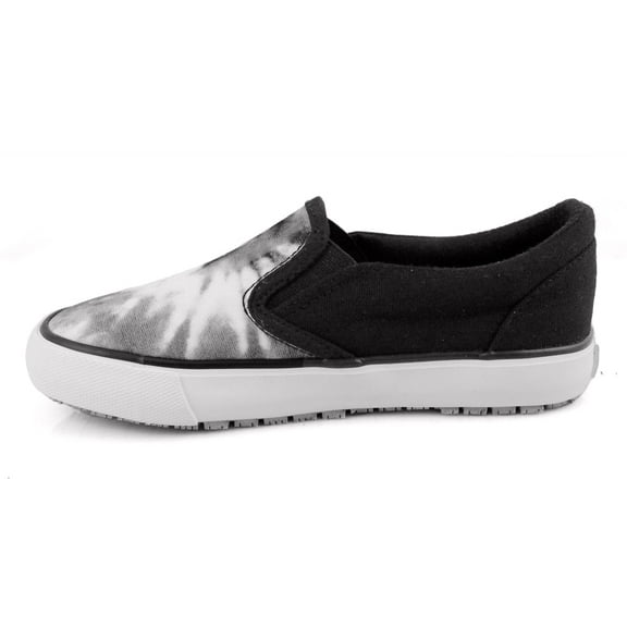 Laforst Kids Canvas Slip Resistant Fashion Slip On Sneakers Black White Tie Dye