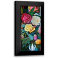 thumbnail image 1 of Lafrate, Sandra 13x24 Black Modern Framed Museum Art Print Titled - Baroque Flower Triptych II, 1 of 5