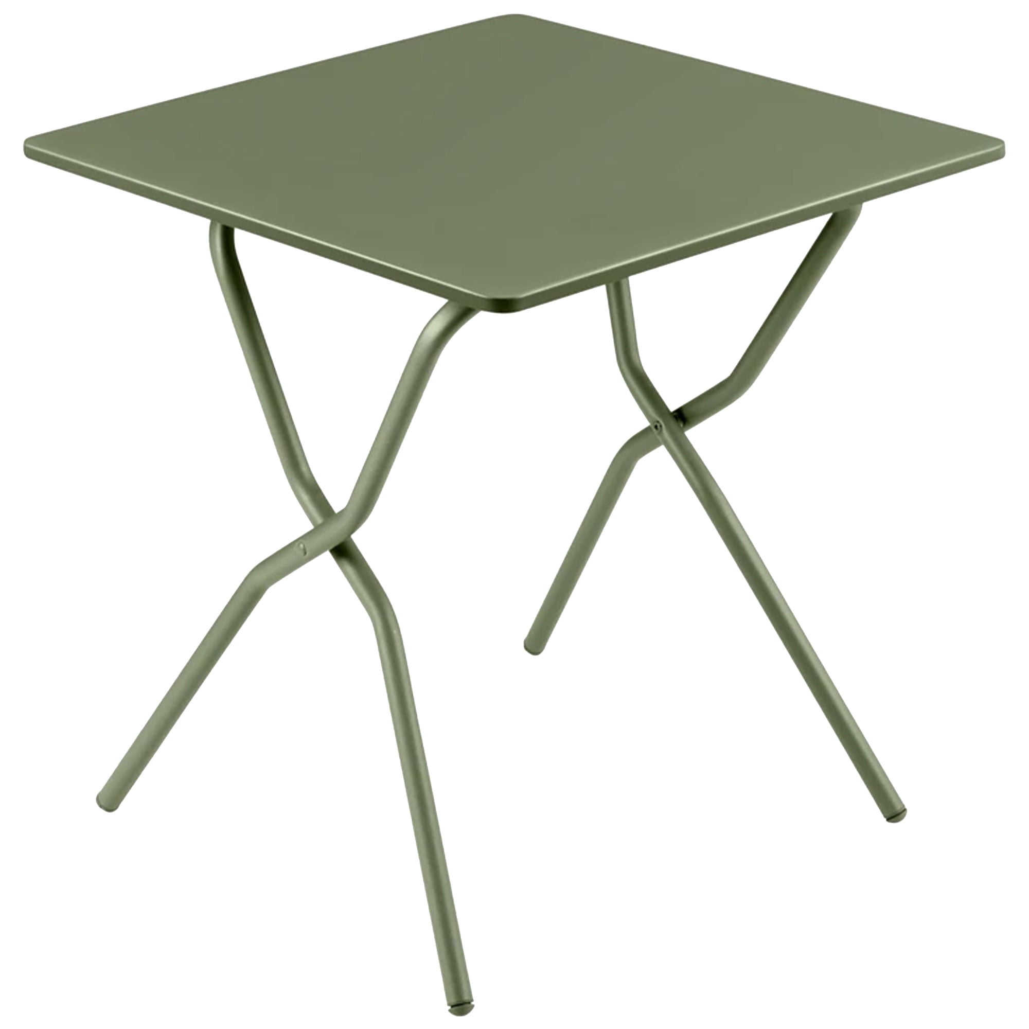 Moss Green Steel Square Folding Outdoor Patio Table