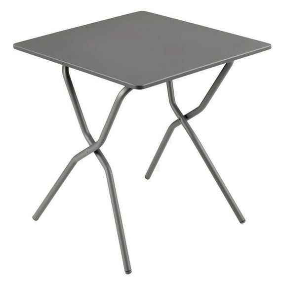 Lafuma Balcony II Colorblock Steel Square Folding Outdoor Table, Titanium