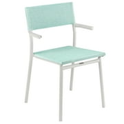 Lafuma Batyline Duo ORON Outdoor Armchair, Sand/Mistral Blue Set of 2