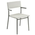 thumbnail image 1 of Lafuma Batyline Duo ORON Outdoor Dining Armchair, Titanium/Pebble (2 Pack), 1 of 9