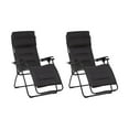 thumbnail image 1 of Lafuma Futura Air Comfort Zero Gravity Outdoor Recliner Chair, Acier (2 Pack), 1 of 3