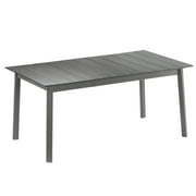 Lafuma ORON Extendable 6-8 Person Outdoor Aluminum Garden Table, Titanium