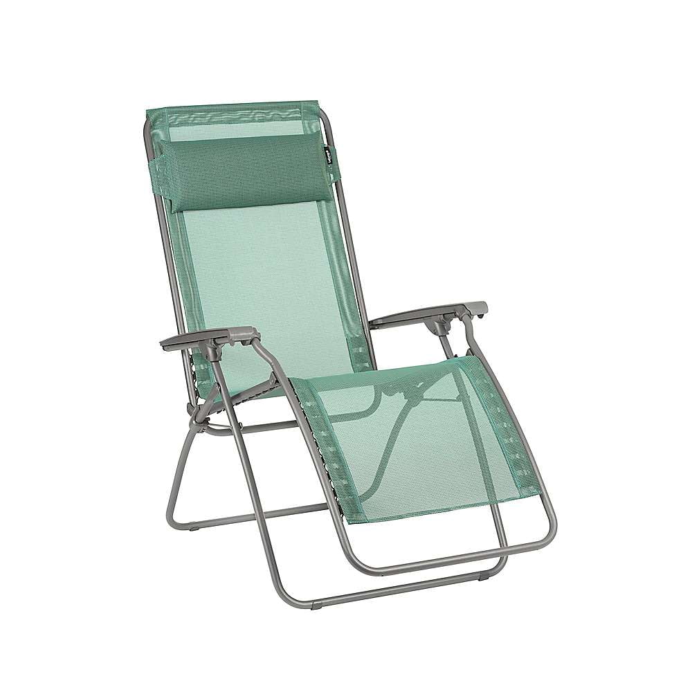 Chlorophyll Green Mesh Zero Gravity Reclining Lounger with Arms