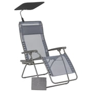 Lafuma Zen Edition Adjustable Relaxation Chair, Multi-Position Armchair, Grey