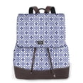 thumbnail image 1 of Lafuoo Blue And White Porcelain Chinaware Pattern Leather Backpack, Adjustable Backpack Suitable for School Work, Suitable for Adults, Men, Women and Teenagers-One Size, 1 of 4