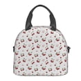 thumbnail image 1 of Lafuoo Cherry Berries Pattern Insulated Lunch Bag, Adjustable Shoulder Strap Handheld Crossbody Waterproof Lunch Bag, Unisex-One Size, 1 of 6