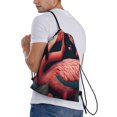 thumbnail image 1 of Lafuoo Colorful Floral Flamingo Pattern Drawstring Pocket, Adjustable Shoulder Strap Storage Bag Suitable for Men and Women-Small, 1 of 7
