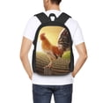 thumbnail image 1 of Lafuoo Country Farm Morning Rooster Pattern Large Capacity Backpack, Durable Adjustable Straps Campus, Travel, Work Computer Backpack, Unisex-One Size, 1 of 7