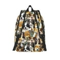 thumbnail image 1 of Lafuoo Cute Dog Pattern Canvas Backpack, Zipper Laptop Backpack Travel Bag Sports Bag Unisex-Small, 1 of 5