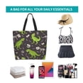 thumbnail image 1 of Lafuoo Dinosaur Skeleton Pattern Single-Shoulder Shopping Bag, Hand-Held Storage Bag Suitable for Work and School, Unisex-One Size, 1 of 7