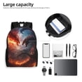 thumbnail image 1 of Lafuoo Fire Sky Dragon Pattern Single-sided Backpack, Waterproof with Computer Compartment, Suitable for Business, Travel, Sports-One Size, 1 of 6