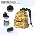 thumbnail image 1 of Lafuoo Hot Dogs Pattern Casual Backpack, Large Capacity Adjustable Shoulder Strap Computer Backpack, Unisex, Suitable for Campus, Business,Travel-One Size, 1 of 6