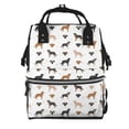 thumbnail image 1 of Lafuoo Labrador Retriever Dog Pattern Multifunctional Mommy Backpack, Large Capacity Multi-pocket Waterproof Backpack, Suitable for Women to Travel, Shopping-One Size, 1 of 6