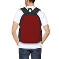 thumbnail image 1 of Lafuoo Maroon Pattern Large Capacity Backpack, Durable Adjustable Straps Campus, Travel, Work Computer Backpack, Unisex-One Size, 1 of 7